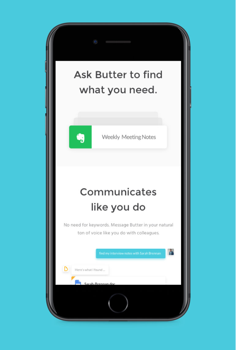 Butter.ai how-it-work on iPhone